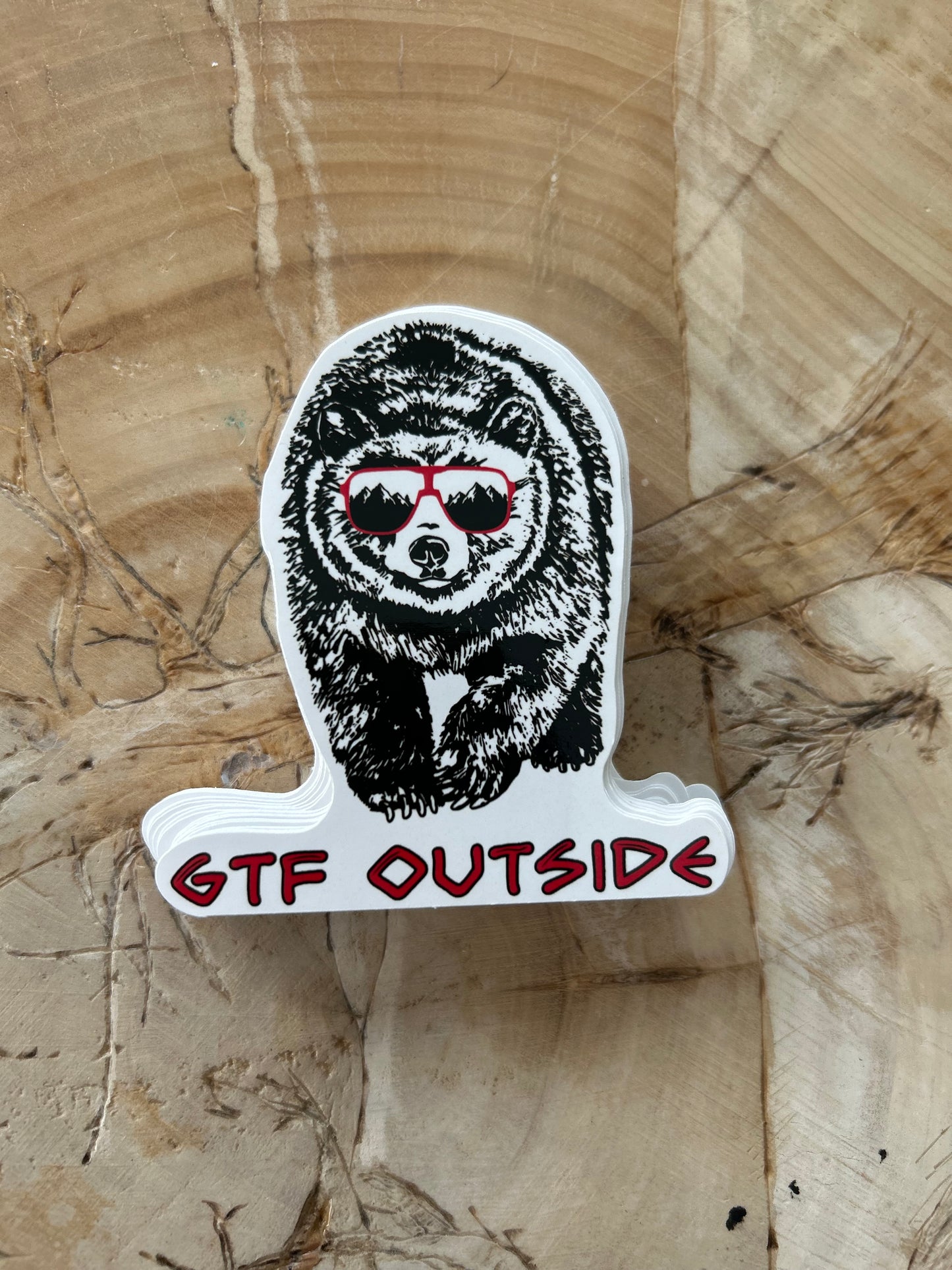 GTFOutside Large Waterproof Stickers