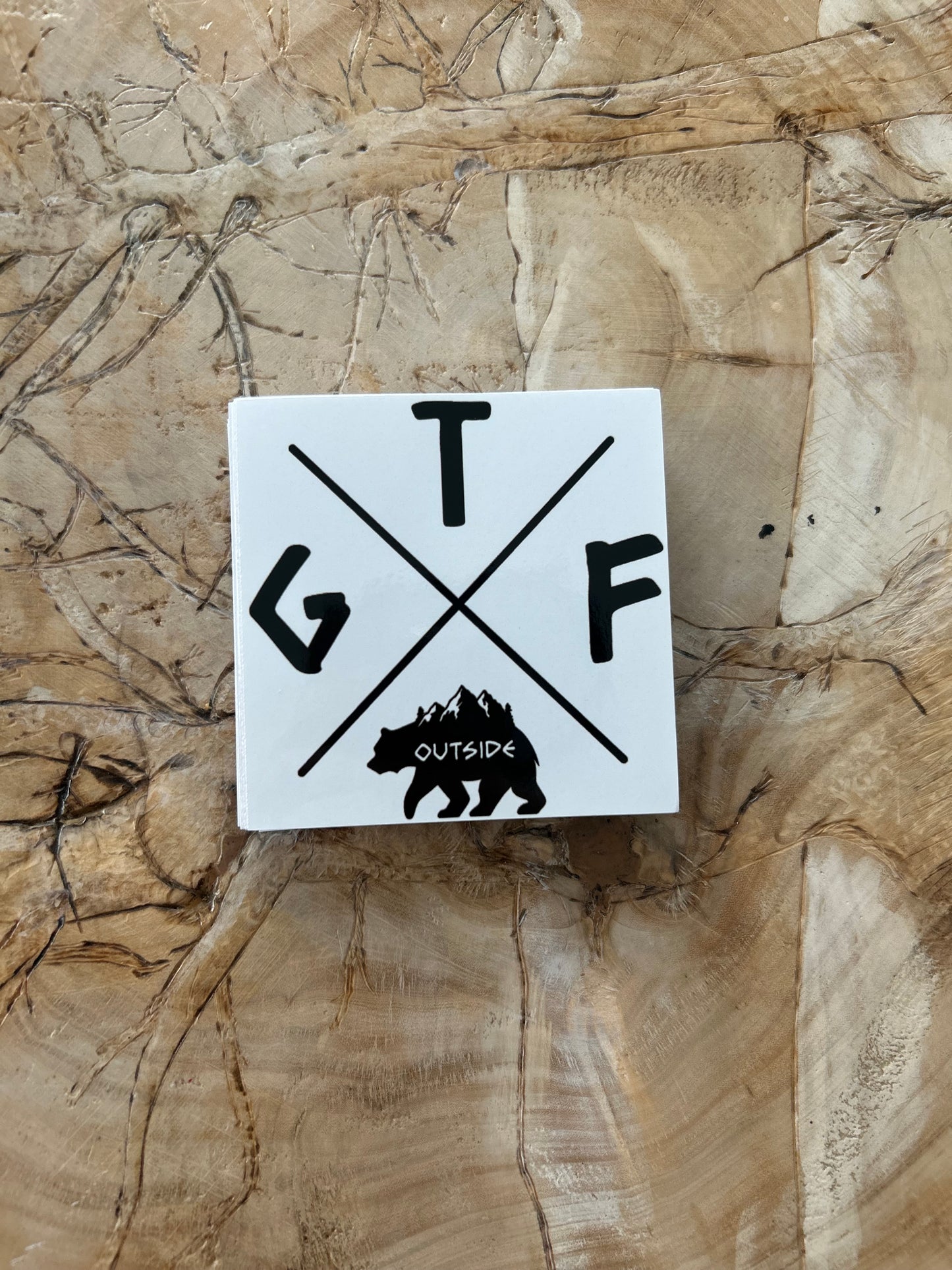 GTFOutside Large Waterproof Stickers