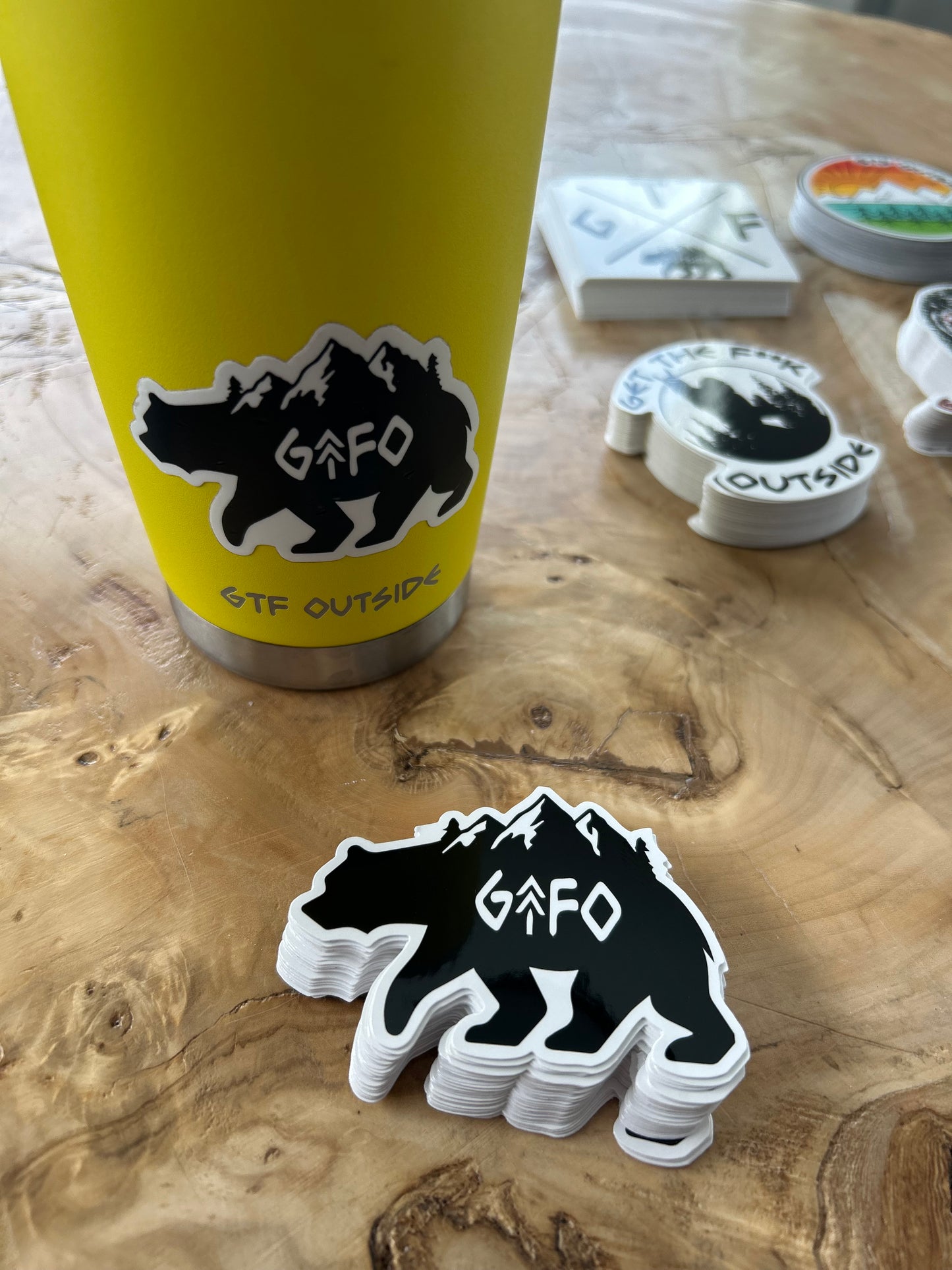 GTFOutside Large Waterproof Stickers