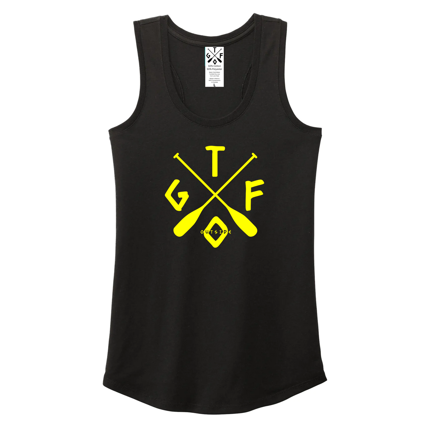Without A Paddle - Ladies Racerback Tank - More Colour Options
