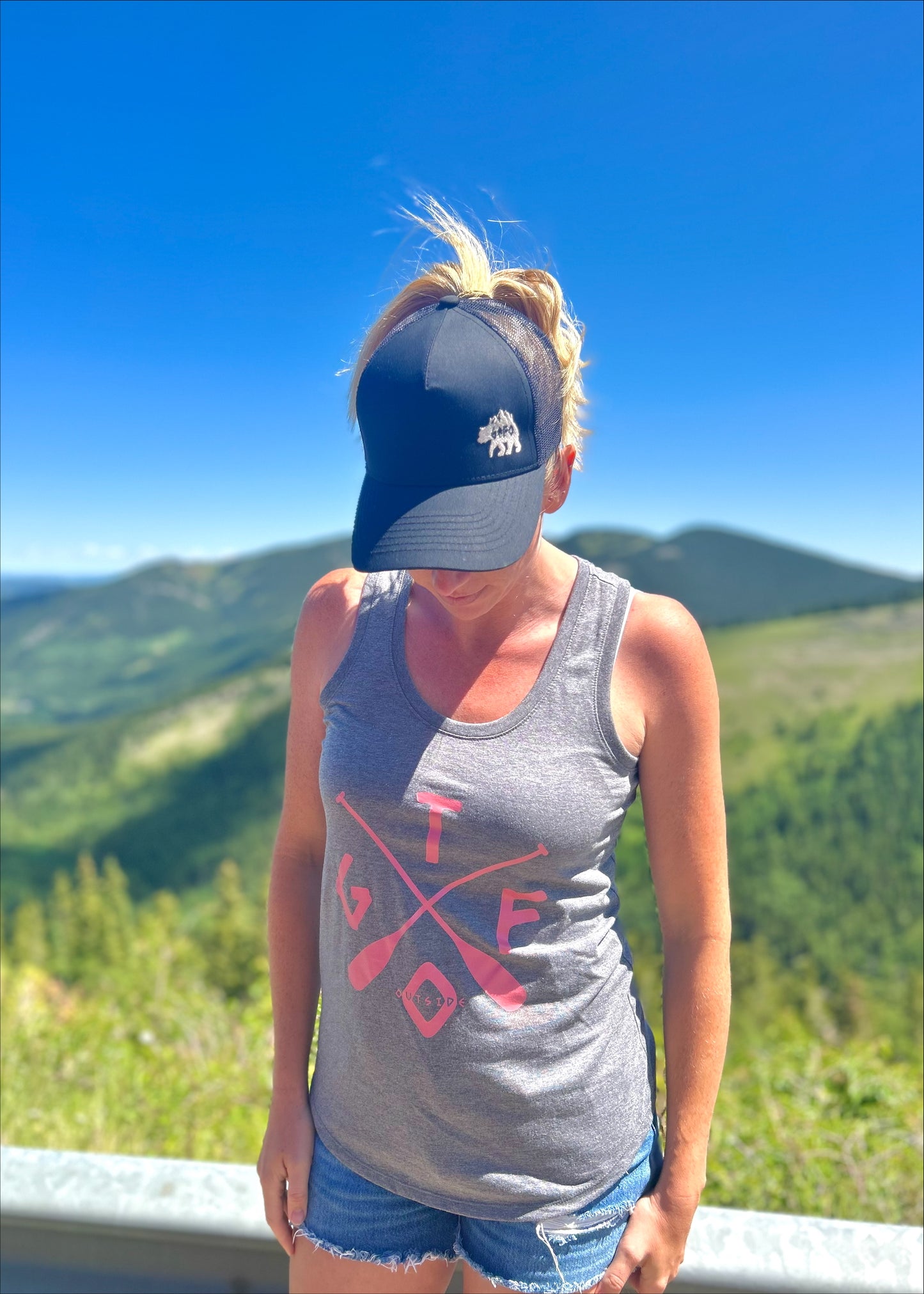 Without A Paddle - Ladies Racerback Tank - More Colour Options