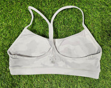 Load image into Gallery viewer, White Camo Sports Bra
