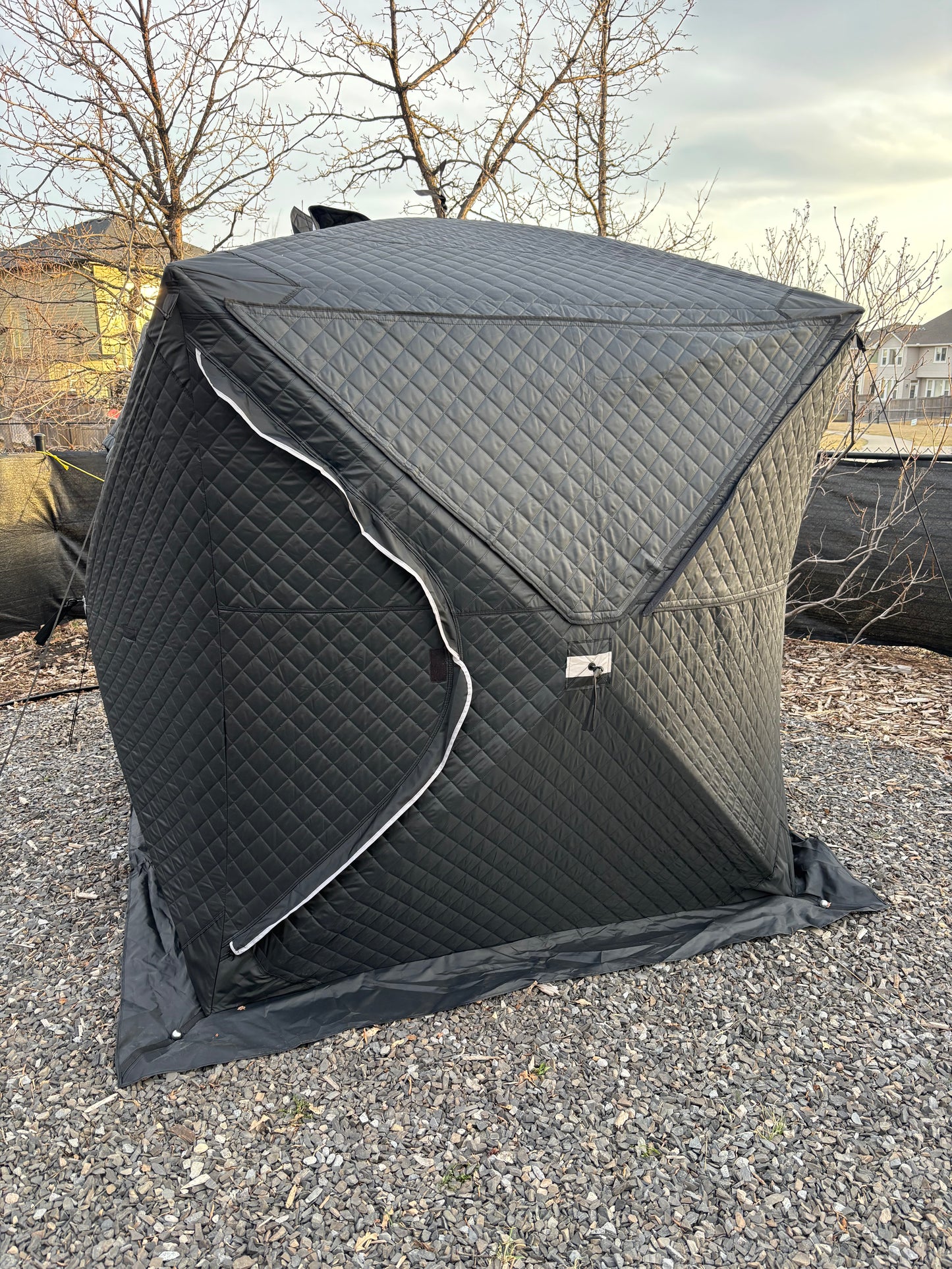 Sauna Tent and Wood Stove