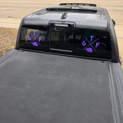 GTF Outside Original Cross Window Decal