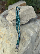 Load image into Gallery viewer, forest green gtf outside lanyard, gtfo
