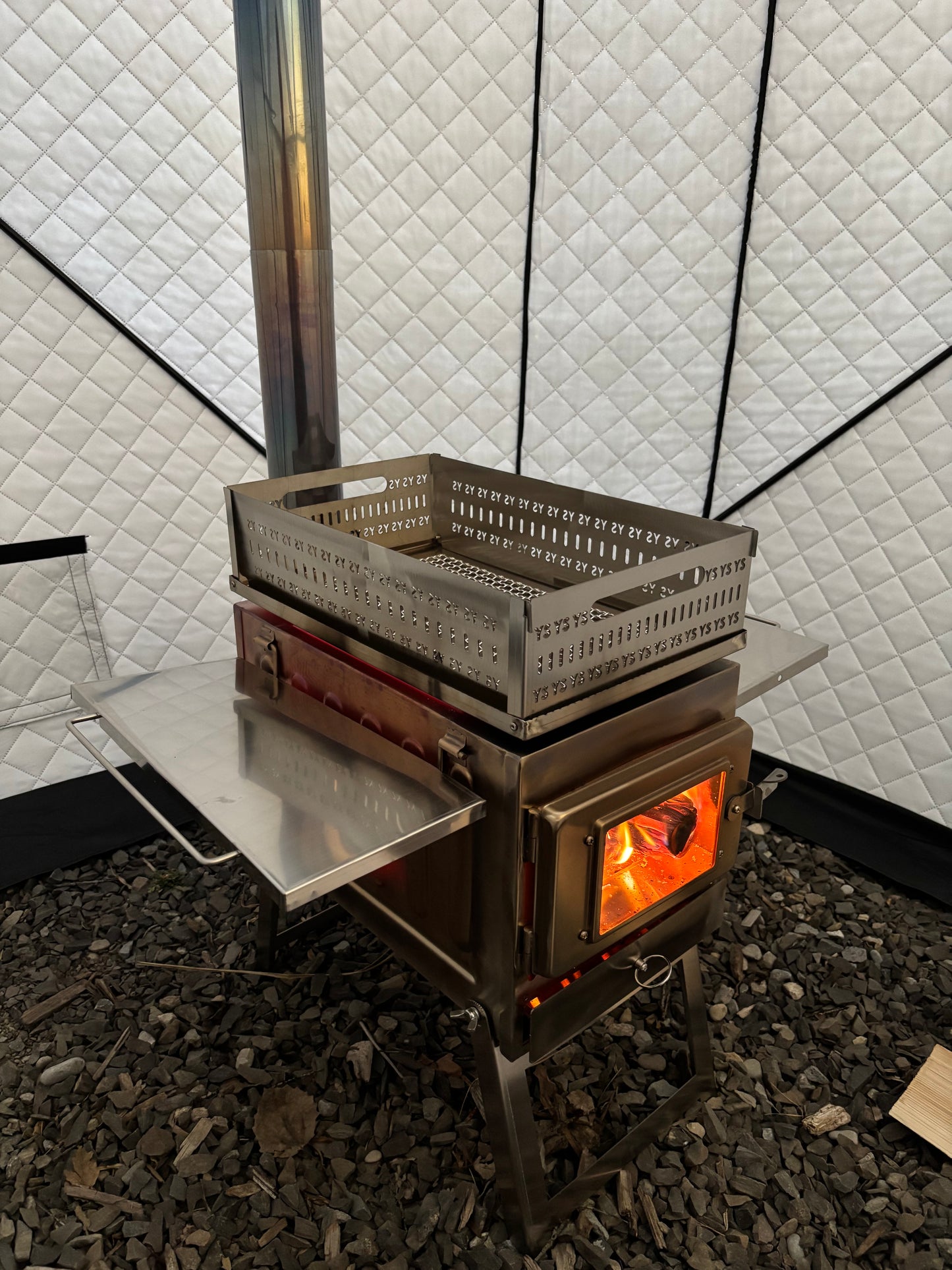 Sauna Tent and Wood Stove