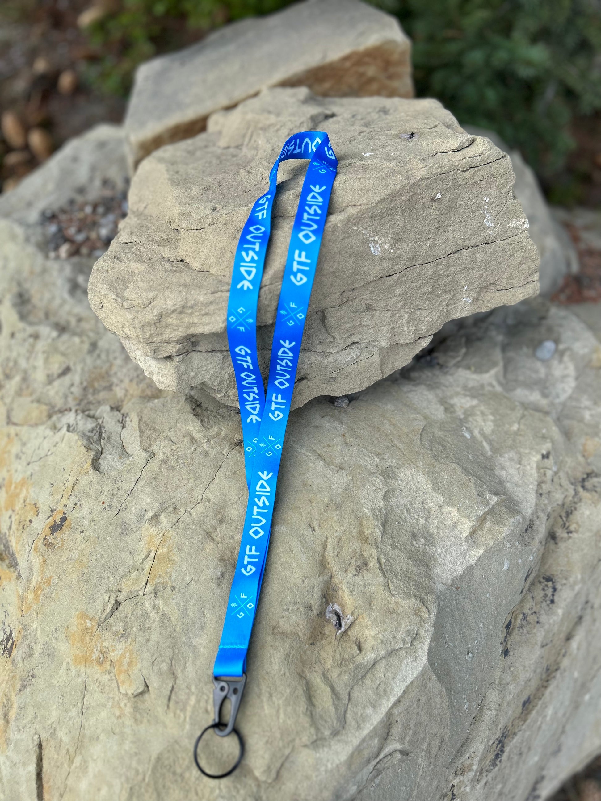 blue gtf outside lanyard, gtfo