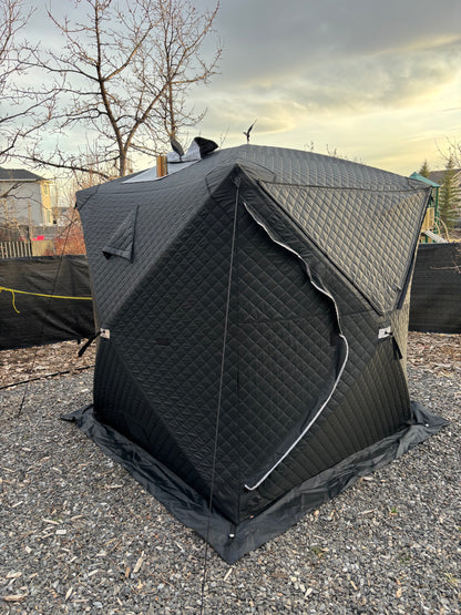 Sauna Tent and Wood Stove
