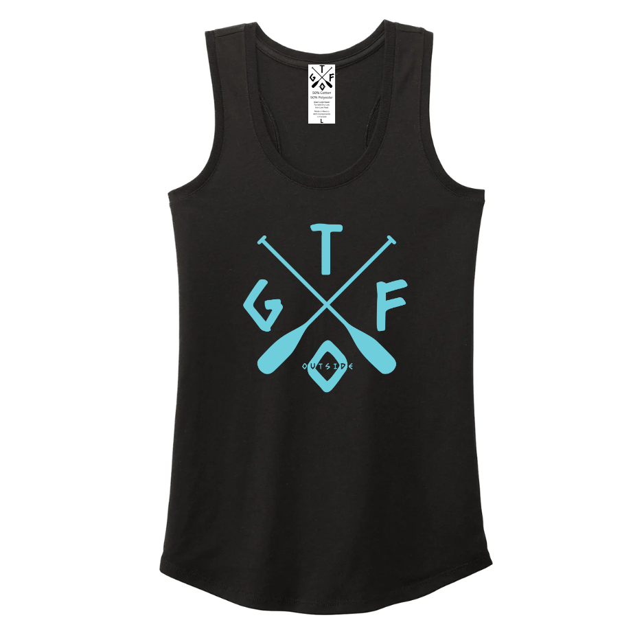 Without A Paddle - Ladies Racerback Tank - More Colour Options