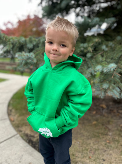 green youth hoodie