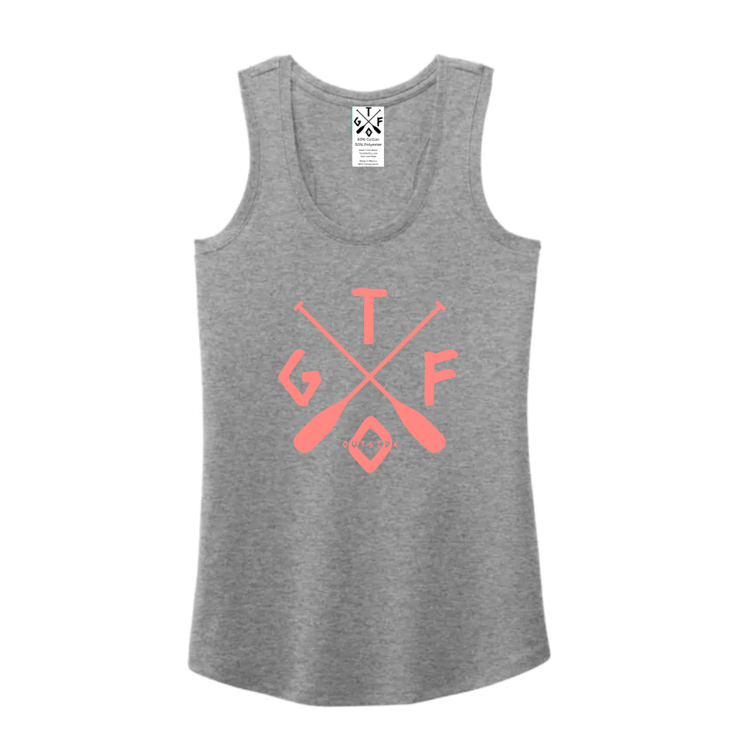 Without A Paddle - Ladies Racerback Tank - More Colour Options