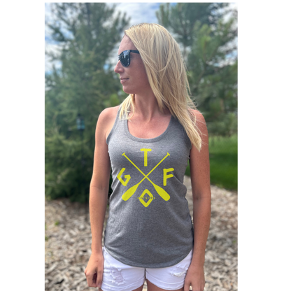 Without A Paddle - Ladies Racerback Tank - More Colour Options